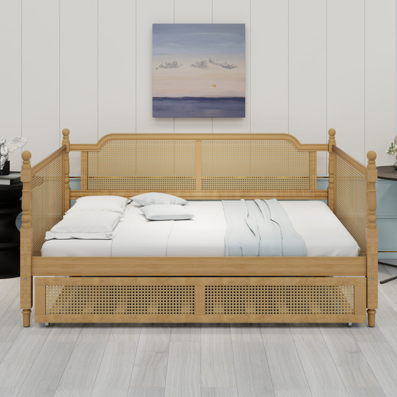 Lit de jour de style traditionnel avec lit gigogne pour chambres d'amis compactes