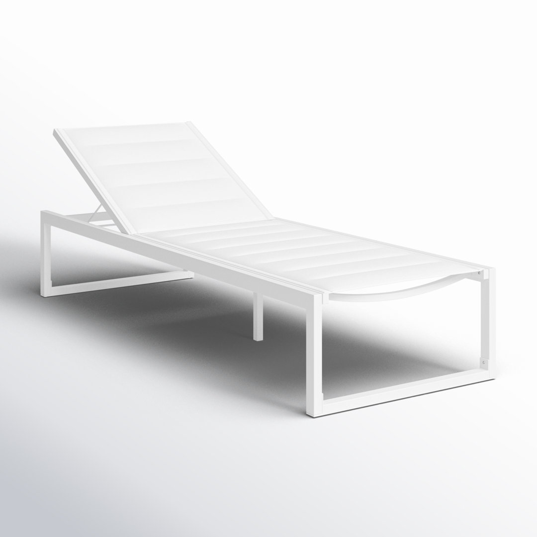 Armando Outdoor Aluminum Chaise Lounge AllModern Frame 