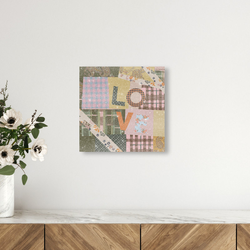 Retro Scarf II Print by Oliver Gal, 12"H x 12"W, Gallery Wrapped