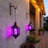 Hanging Moroccan Decorative Candle Lantern with Chain for Outdoor Patio or Porch (Set of 2)-267964479-267964475