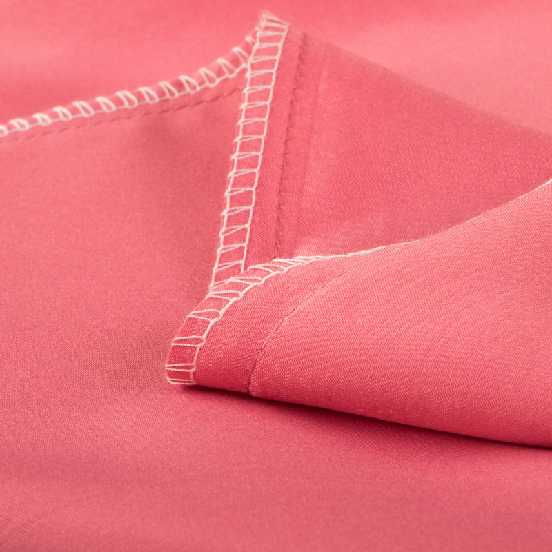 Satin - Set of 2, Standard, Coral Pink
