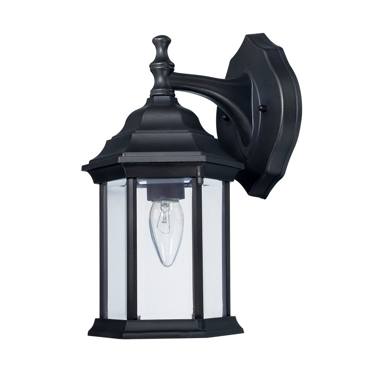 Lanterne murale d'extérieur 1 lumière Oldenburg, Noir