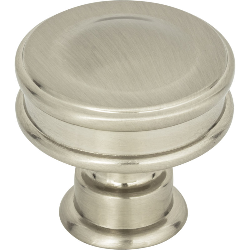 Oskar 1 1/4" Diameter Round Knob, Brushed Nickel