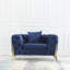 Ensemble de salon en velours 3 pièces-91460917