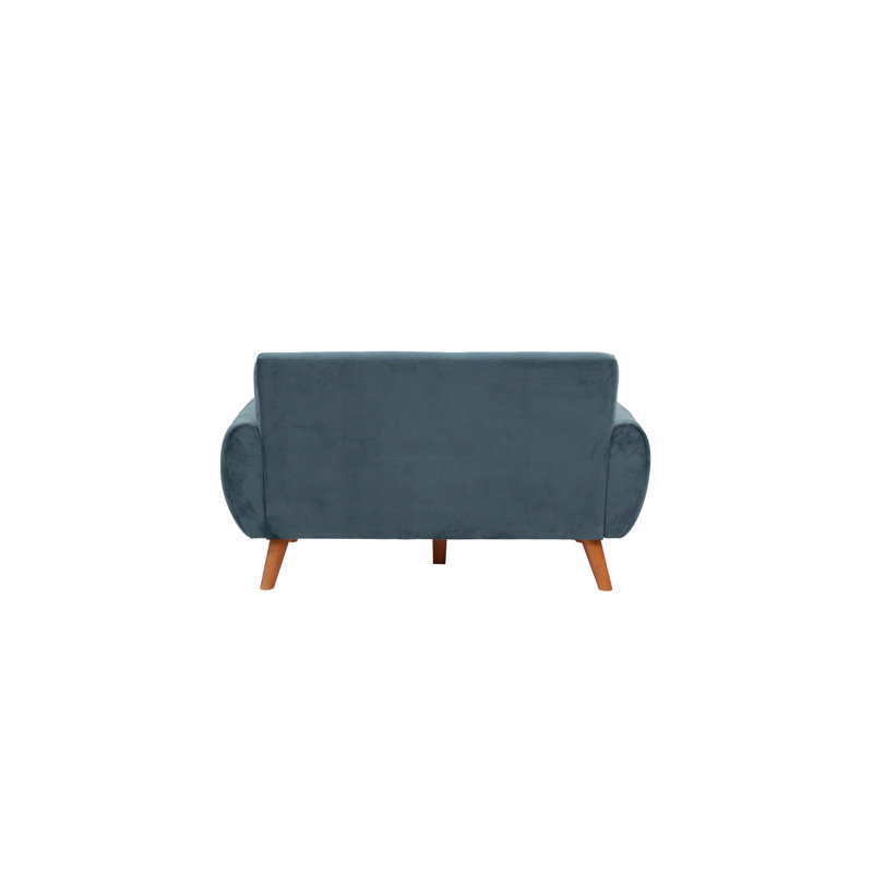 Velours gris foncé 2 pièces, avec cadre en bois, 60 po x 35 po x H 33 po et 82 po 2 pièces, élémentaire