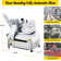 Meat Slicer, 550W Deli Slicer With 12.6" Carbon Steel Blade, Double-Motor Meat Slicer Machine With Adjustable Thickness