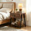 50cm W Metal Bedside Table