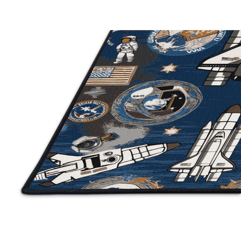 Tapis gris lavable à la machine, Rectangle 5 pi x 7 pi