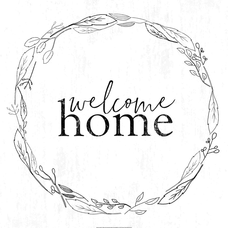 " Welcome Home Wreath ", 12" H x 12" W
