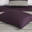 Ensemble de couette 7 pièces Queen violet - Douceur imitation suède, intérieur, oreillers brodés, facile à désinfecter, texture douce, détails décoratifs, lavable à la machine