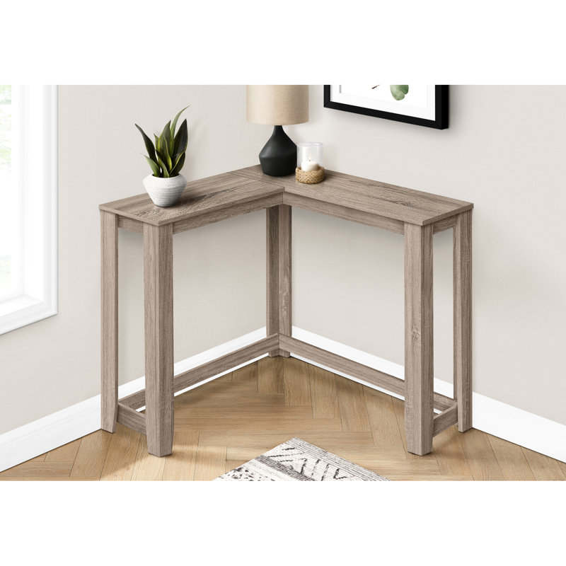 Console de table d'appoint étroite taupe, coin d'entrée pour la chambre à coucher de salon, table de construction moderne stable, console solide