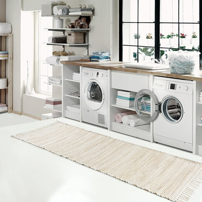 Kimble White Hand Woven Area Rug