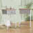 Plateau gris / base blanche