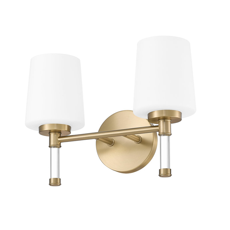 Henri 14 inch Modern Gold 2 Light Vanity, Gold
