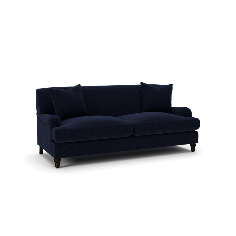 Walters Tight Back Sofa, Davis Ink Performance Bouclé