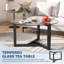 Table basse ronde en verre