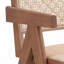 Fauteuil d'appoint beige et naturel