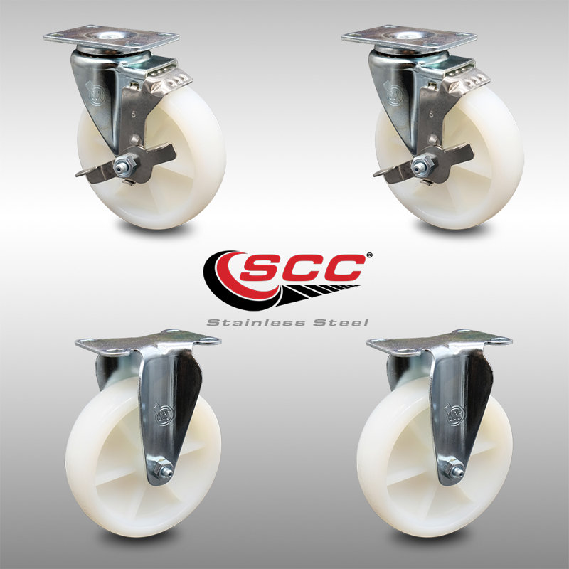 4 Piece Nylon Caster Set