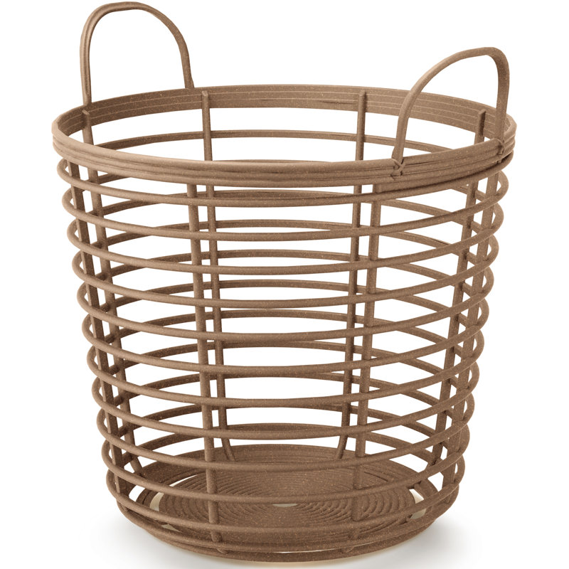Panier de rangement PRISP Oaka Home, H 18,1 po x l 19,6 po x P 17 po, Bois naturel