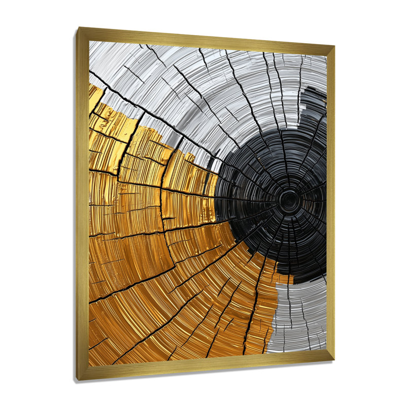Stricker - Paysages, impressions d'art mural, H 20 po x l 12 po, Picture Framed, Doré