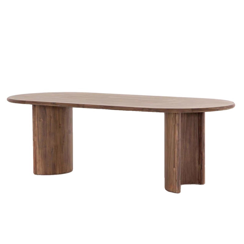 Ancient style solid wood dining table, 29.5"H x 62.9"L x 31.4"W