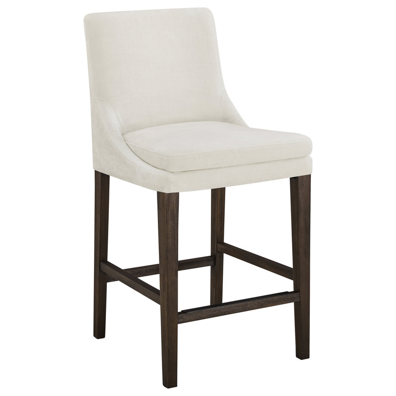 Niara Upholstered Counter & Bar Stool, Counter Stool (26” Seat Height), Vanilla Velvet