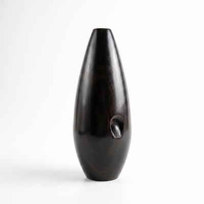 Ebony Wood Vase - Rarico Range
