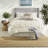 Elegant Bedding Sets Ivory Polyester Tufted Design Home