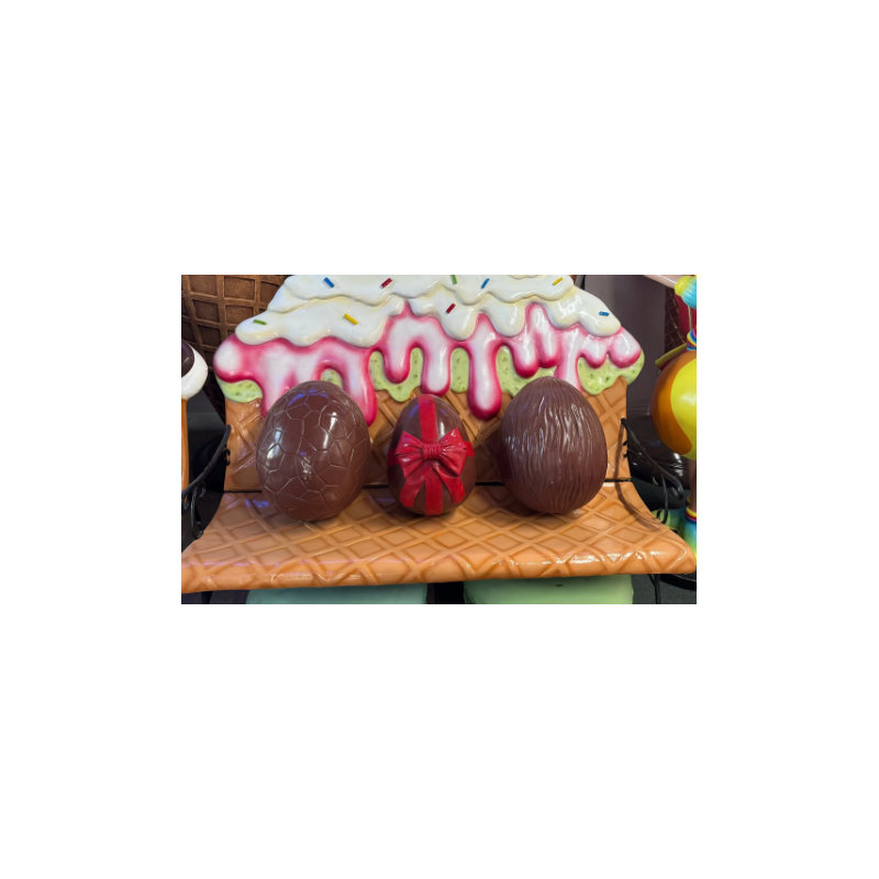 Ribbon, chocolat, œuf de Pâques surdimensionné