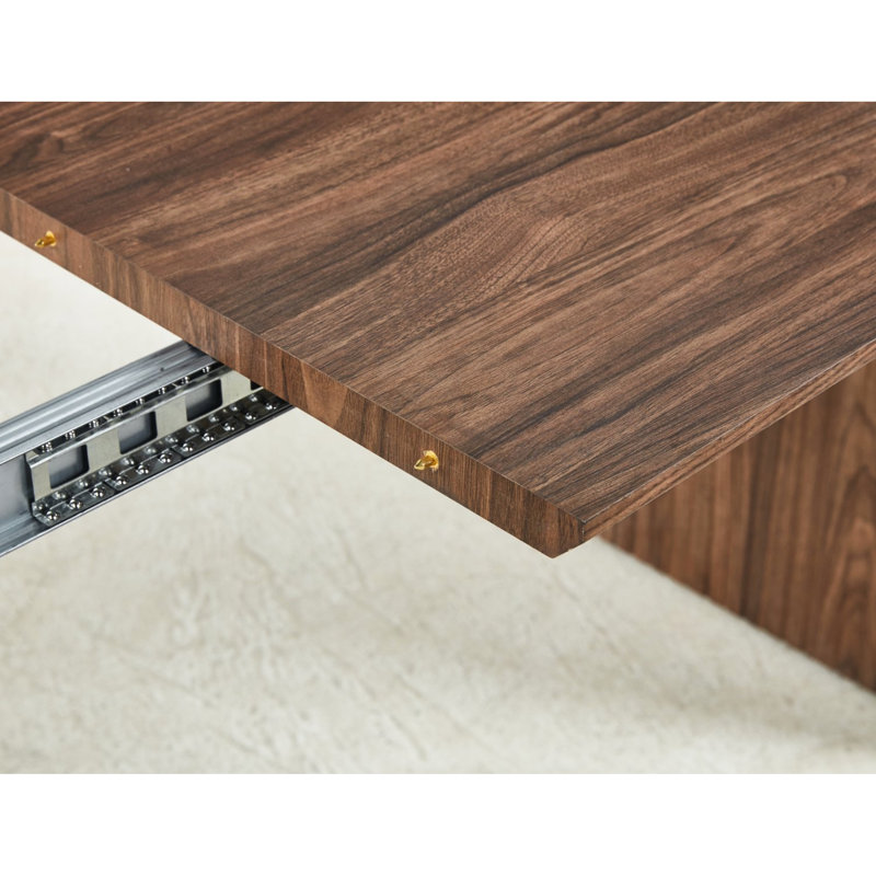 Table de bureau extensible, également une belle table de salle à manger pour 4 à 6 personnes, détails uniques et café idéal pour les loisirs, magnifique