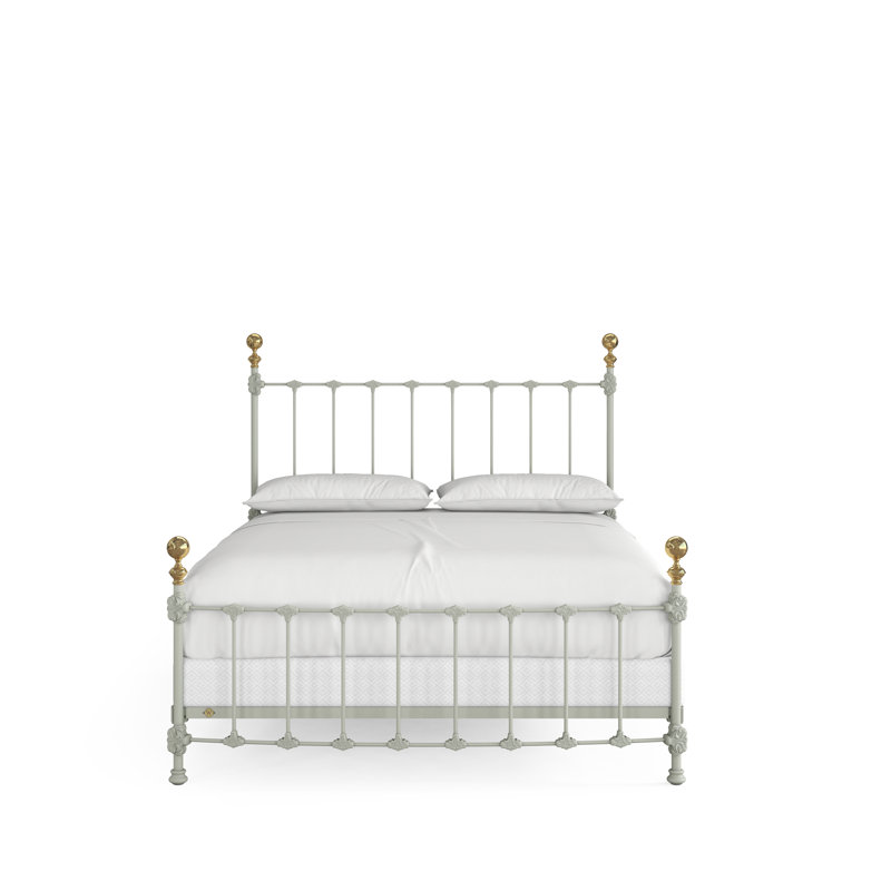 151 Palatial Bed | Complete Standard, California King, Gunmetal/Antique Gold