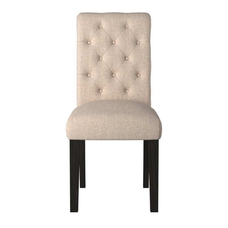 Julian Tufted Upholstered Side Chair, Ivory