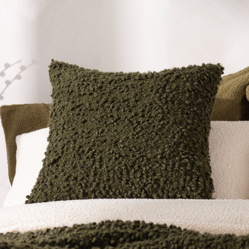 Sabra Square Cushion Cover, Green