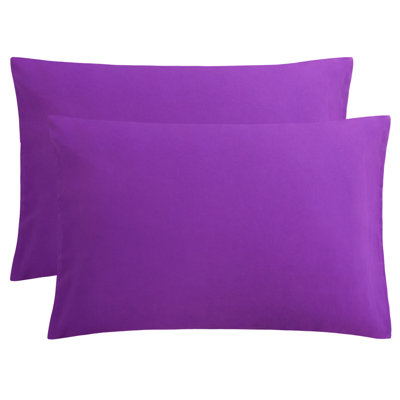 Paquet de 2 taies d'oreiller en microfibre avec fermeture à enveloppe, taies d'oreiller respirantes infroissables et résistantes aux taches
