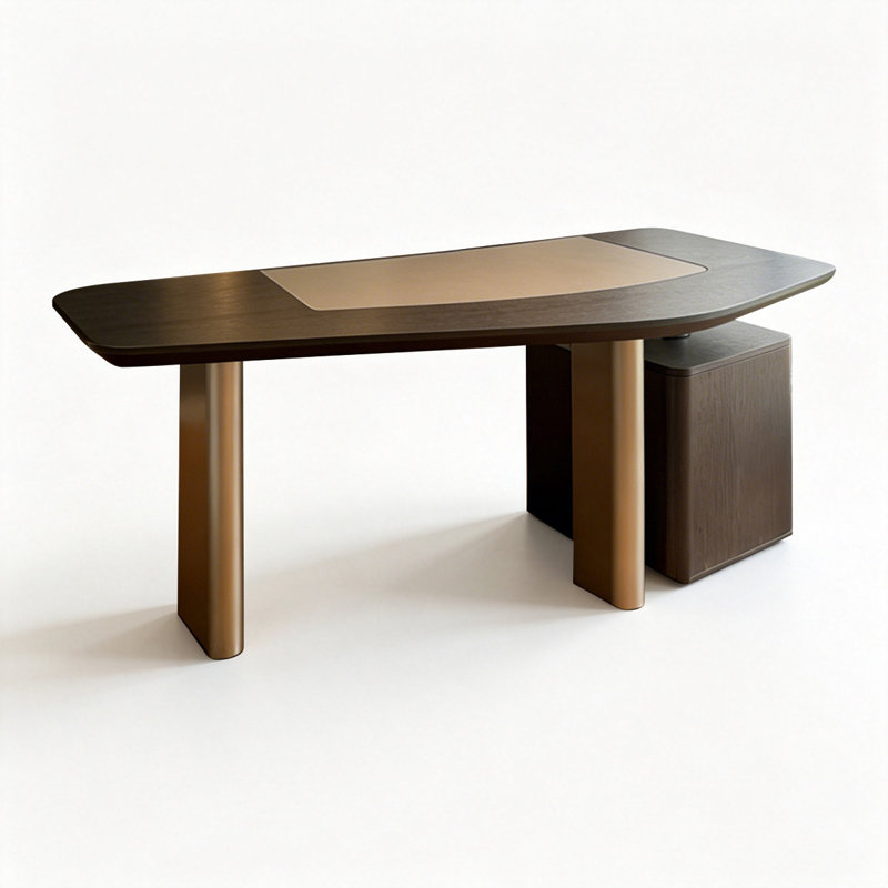 Stainless Steel Executive Desk, 29.53"H*70.87"W*24.41"D