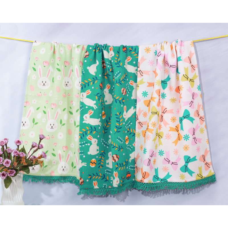 Hoppy Spring Bunny Kitchen Towel Set
