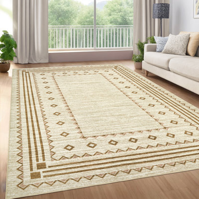 Tapis de salon/salle à manger, lavable et antidérapant