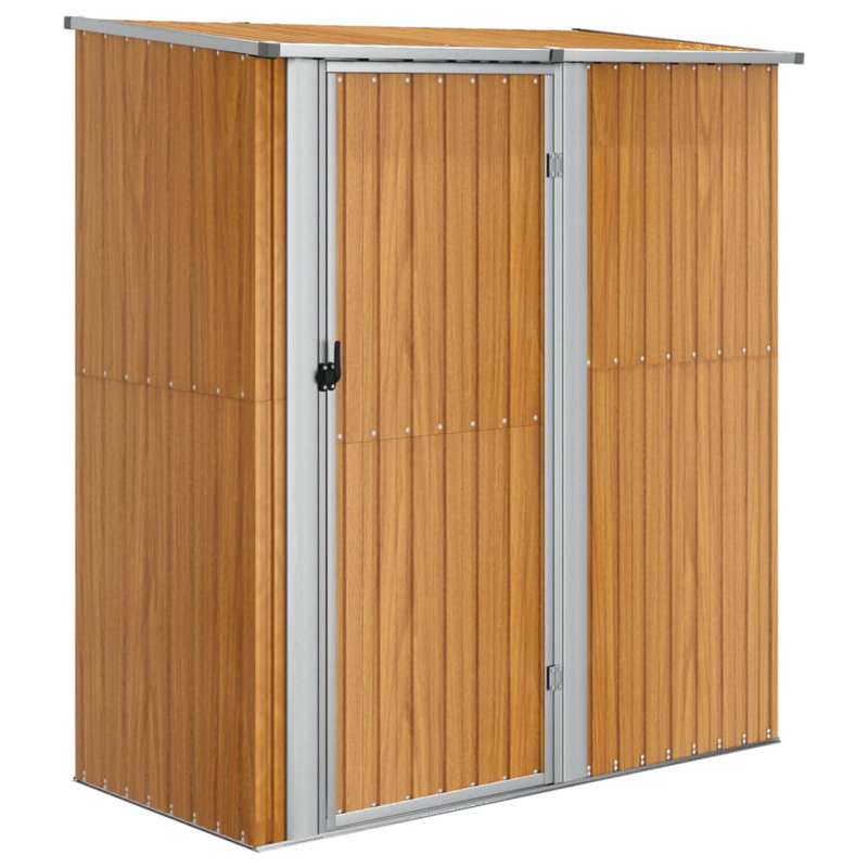 180.5 cm x 97 cm Amarius plastic tool shed, Brown