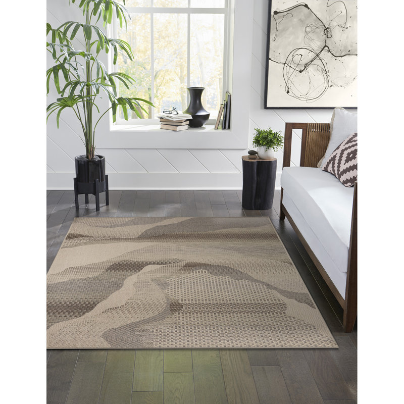 Tapis d'intérieur / extérieur Marjaie, Rectangle 3 pi 3 po x 4 pi 11 po