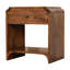 Table de chevet châtaignier en bois massif avec tiroir et fente ouverte Newton