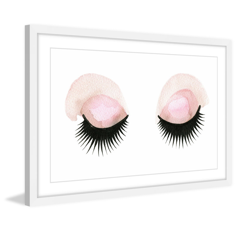 Long Lash Delight - impression encadrée sur papier, H 8 po x l 12 po x P 1,5 po