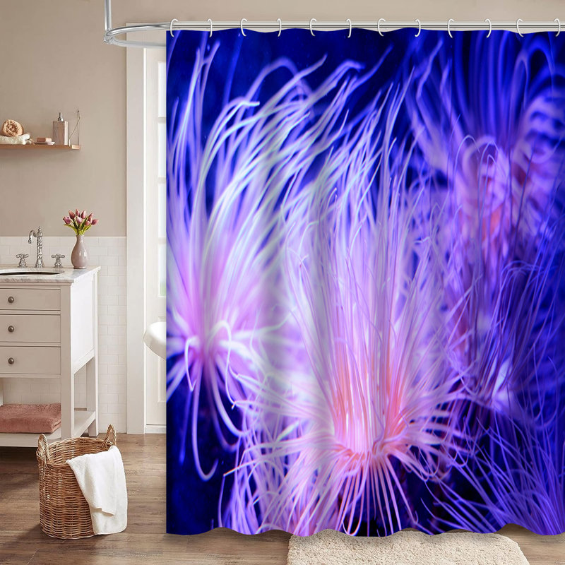 Rideau de douche Sea Anemone, L 72 po x l 84 po