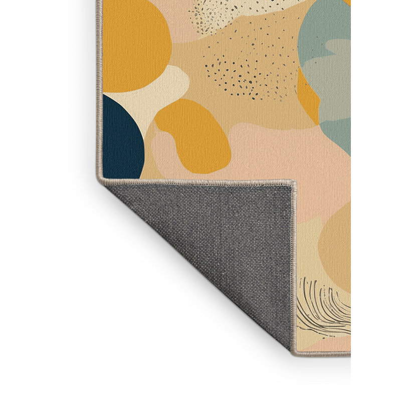 Groovy Beam Rug, Square 5'