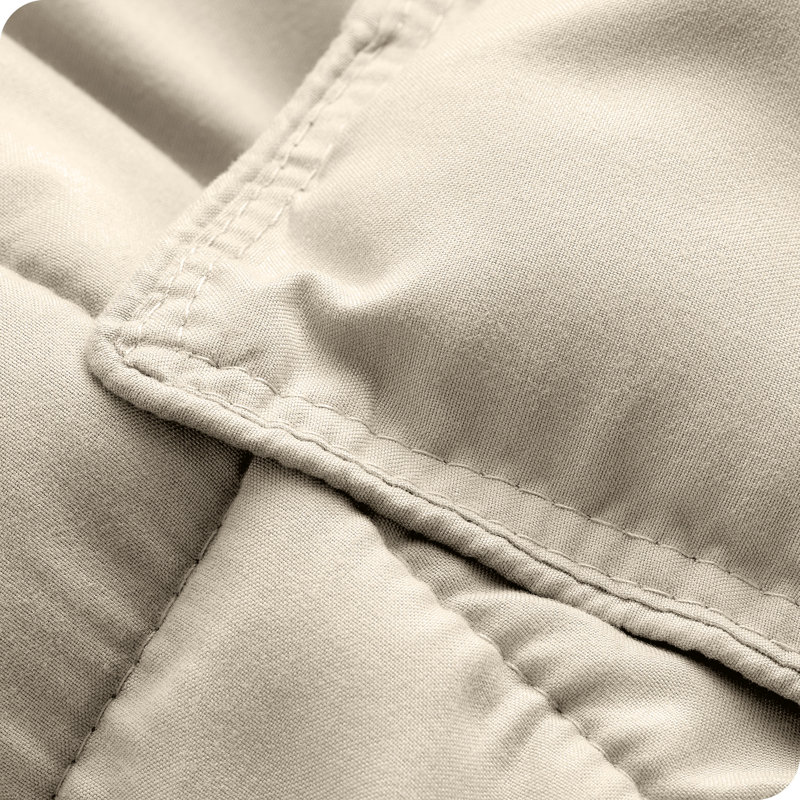 Soft All Season Comforter Set, Sand, Oversized Queen Comforter + 2 Standard Shams