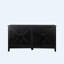 Buffet autoportant 59 "à 4 portes avec 4 tablettes ouvertes, console de rangement pour le vestibule et le salon-673244707