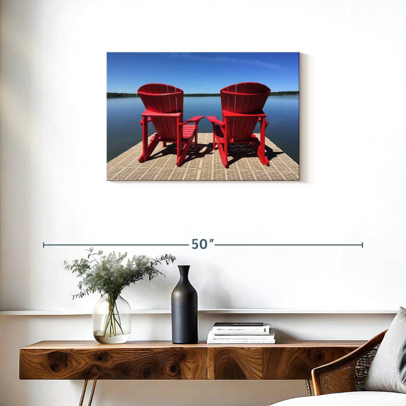 Chaises Adirondack rouges Mehar, H 20 po x l 30 po