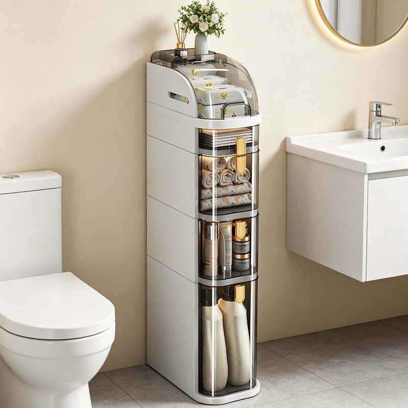 Armoire de rangement pour salle de bain, aucun assemblage requis