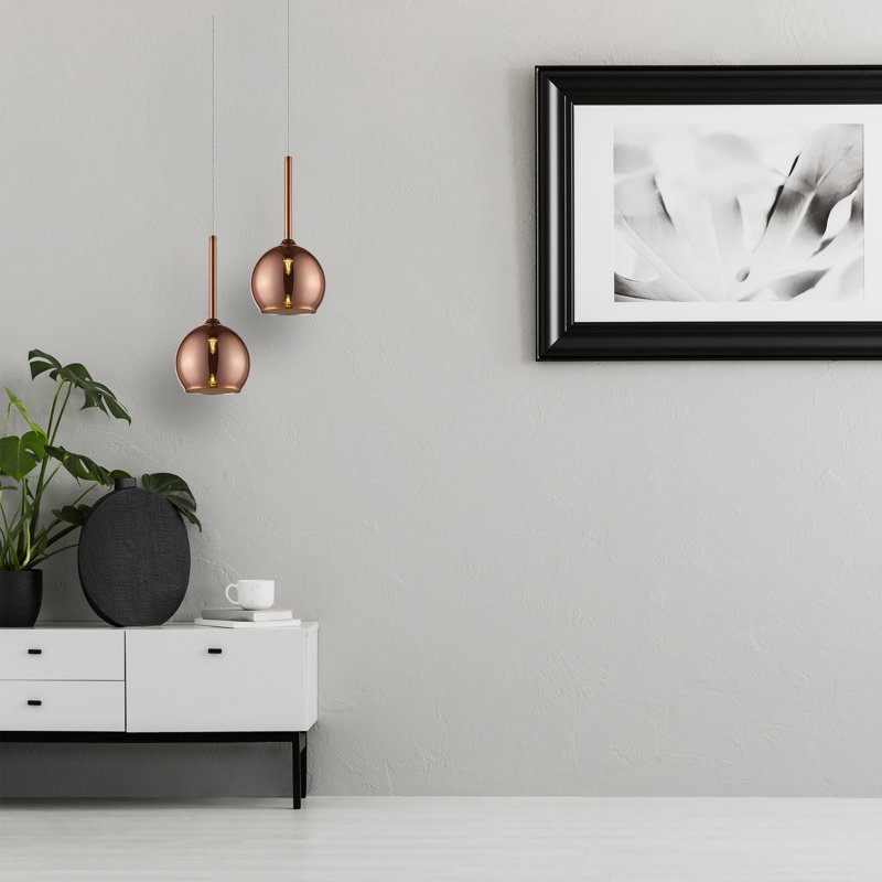Viergeline 1 - Light Dome Pendant, Copper