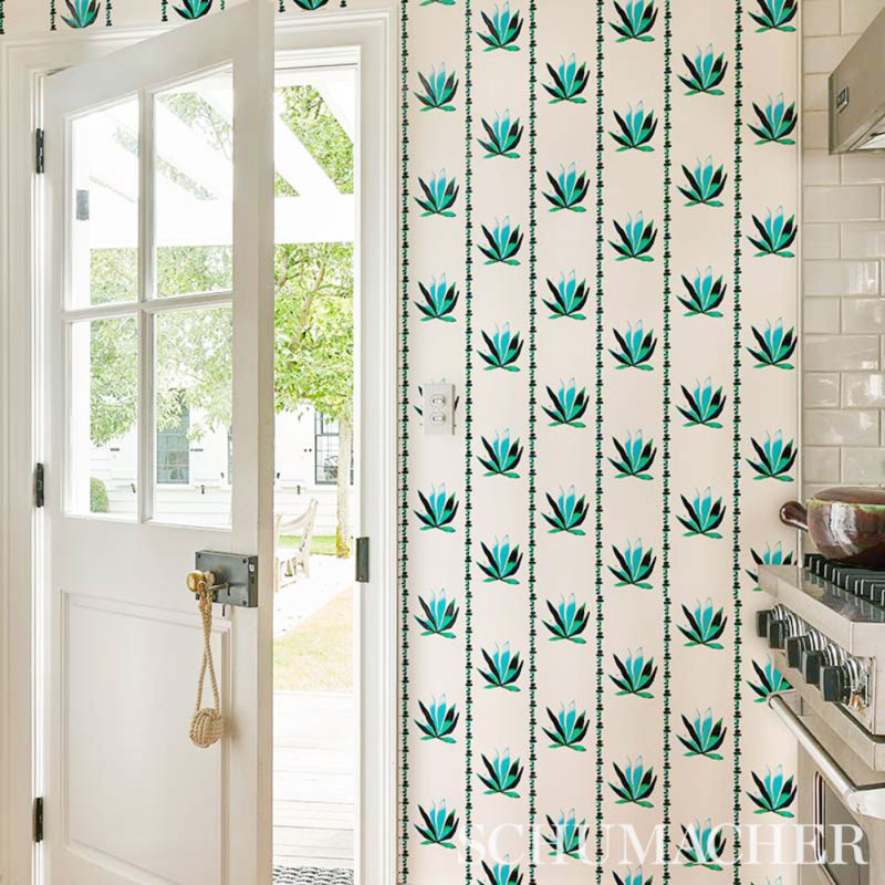 Papier peint Schumacher x Peg Norriss, Lanai