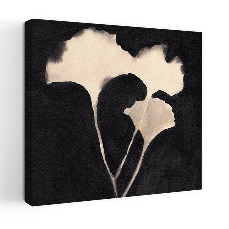 Art contemporain abstrait paysage délicat arbre de rêve, H 18" x l 18"